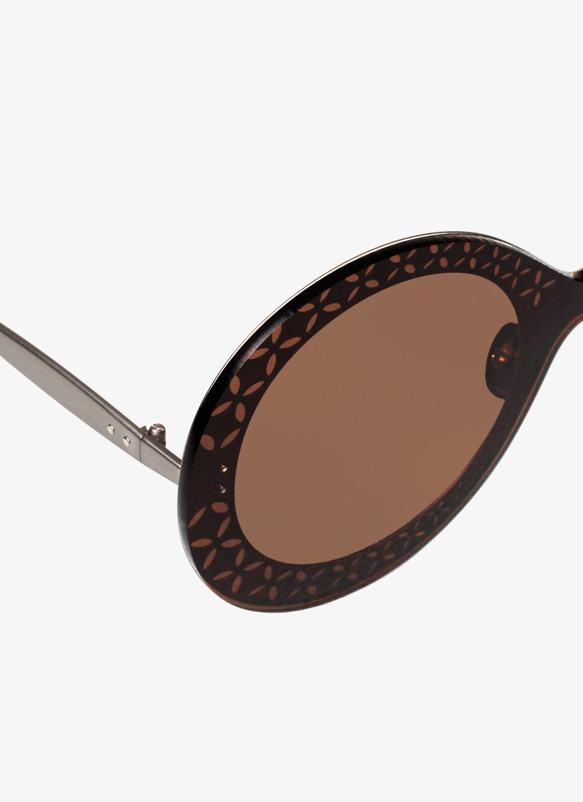 GLASSES SILVER/BLACK ALAÏA RUTHENIUM-RUTHENIUM-BROWN  GLASSES SILVER/BLACK